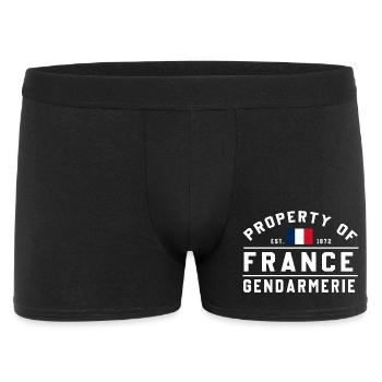 French Gendarmerie Est 1972 - Men's Boxer Shorts - black - Front