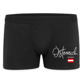 Made in Austria, born in Austria - Men's Boxer Shorts - black - Front