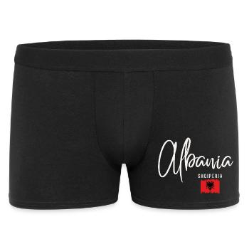 Made in Albania, Albanian roots - Men's Boxer Shorts - black - Front