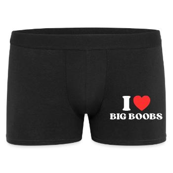 Ich liebe Umarmungen und ein breites Lächeln - Männer Boxer Shorts - Schwarz - Vorne