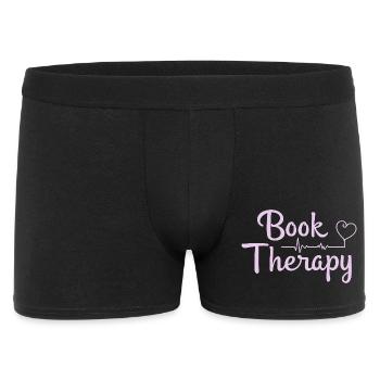 Thérapie par les livres Lecture de livres Dire - Boxer Homme - noir - Devant
