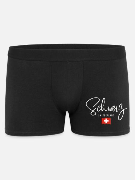 Fabriqué en Suisse, fierté suisse - Boxer Homme - noir