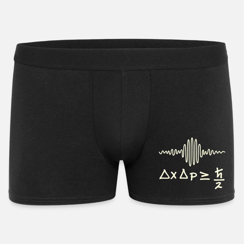 Quantenwellen und Unsicherheit - Männer Boxer Shorts - Schwarz