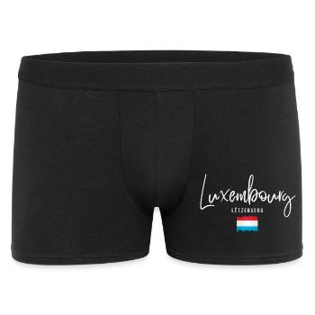 Fabriqué au Luxembourg, racines luxembourgeoises - Boxer Homme - noir - Devant