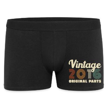 2016 Vintage Retro Birthday Gift - Men's Boxer Shorts - black - Front