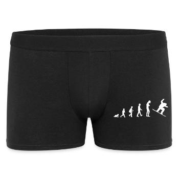 Development into a snowboarder / winter sport - Men's Boxer Shorts - black - Front