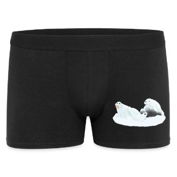 Conférences Tazz | Phoques endormis de l’Arctique - Boxer Homme - noir - Devant
