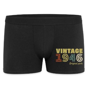 1946 Vintage Rétro Cadeau D'anniversaire - Boxer Homme - noir - Devant