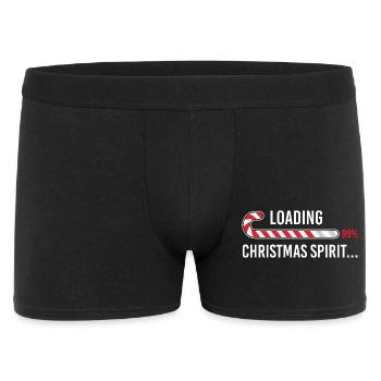 Weihnachtsstimmung wird geladen 99 Prozent Gamer Lustig - Männer Boxer Shorts - Schwarz - Vorne