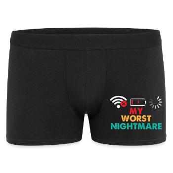 Mon pire cauchemar Amateur de jeux vidéo Gamer - Boxer Homme - noir - Devant