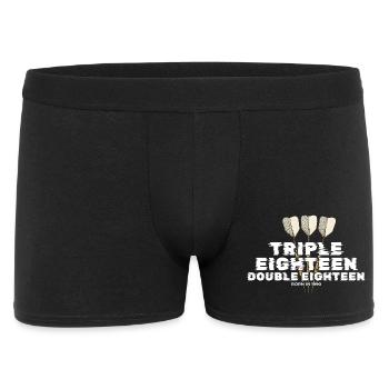 Vintage 1990's Darts Checkout - Men's Boxer Shorts - black - Front