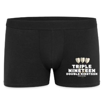 Vintage 1995 Darts Checkout - Men's Boxer Shorts - black - Front