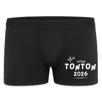 Futur Tonton 2026 - Boxer Homme - noir - Devant