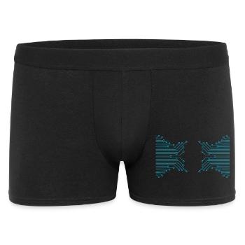 Butterfly made of conductor tracks - Men's Boxer Shorts - black - Front
