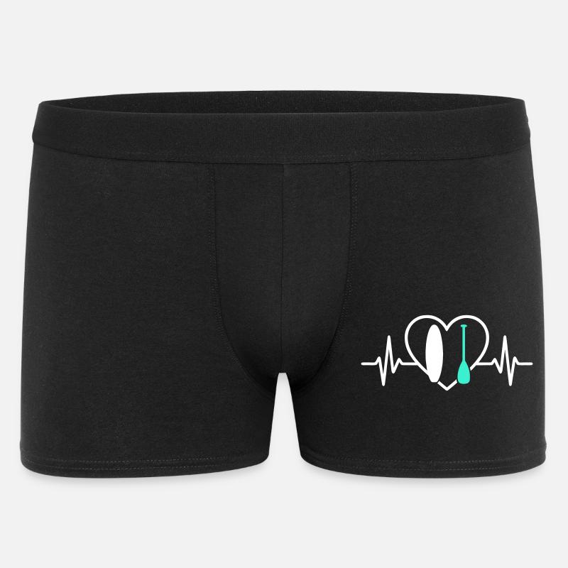 Paddle SUP Heart Surf Ocean Wave - Men's Boxer Shorts - black