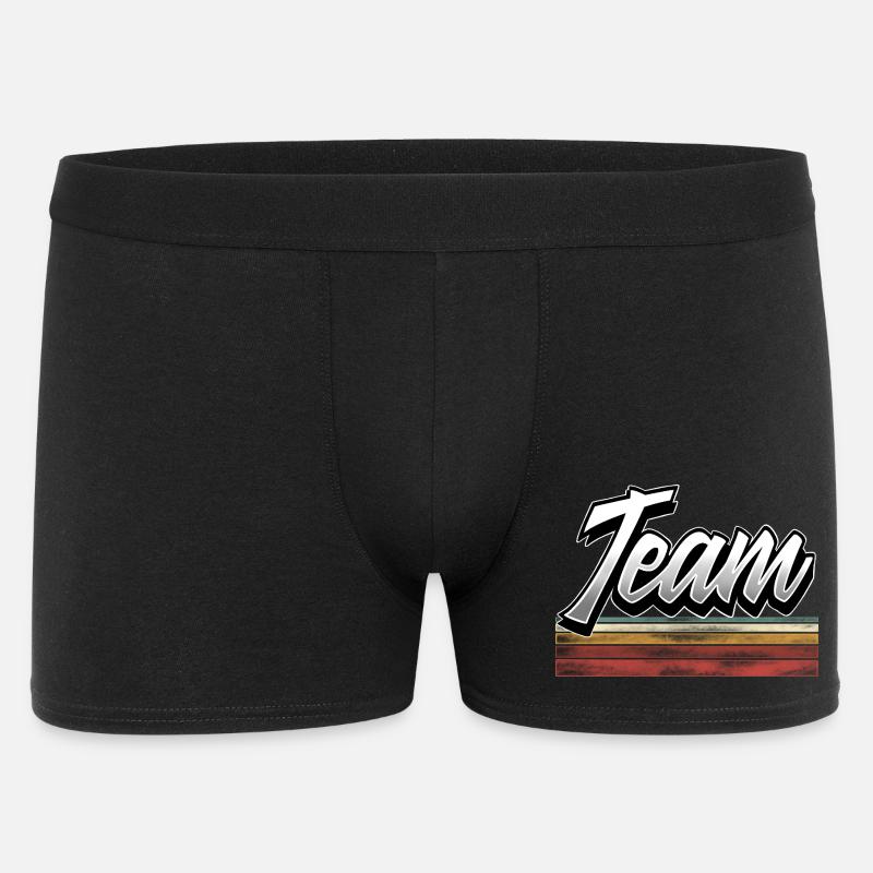 Team - Männer Boxer Shorts - Schwarz