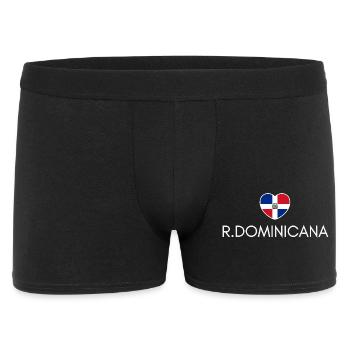 Heart with Dominican flag, Dominican pride - Men's Boxer Shorts - black - Front