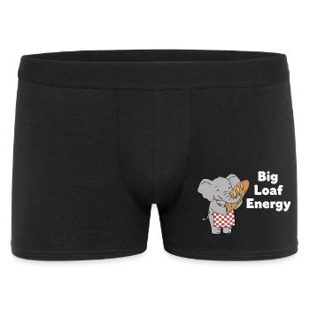 Big Loaf Energy Elephant - Men's Boxer Shorts - black - Front