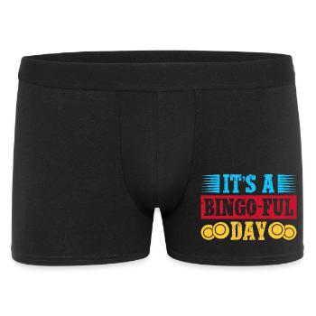 Jeu de bingo C’est le bingo-ful du jour Bingo - Boxer Homme - noir - Devant