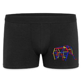 GDR Climbing Elephant - Men's Boxer Shorts - black - Front
