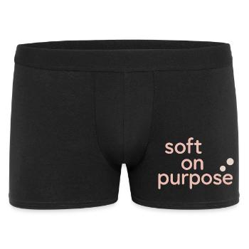 Calm is rebellion. Soft Life Self Care - Men's Boxer Shorts - black - Front