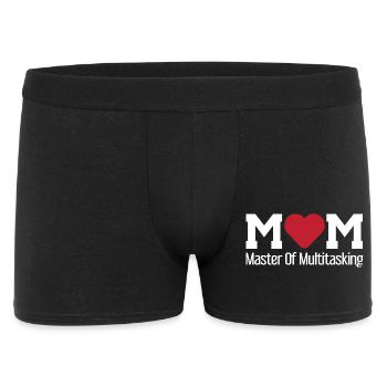 Mom master of multitasking / Mutter, Familie - Männer Boxer Shorts - Schwarz - Vorne