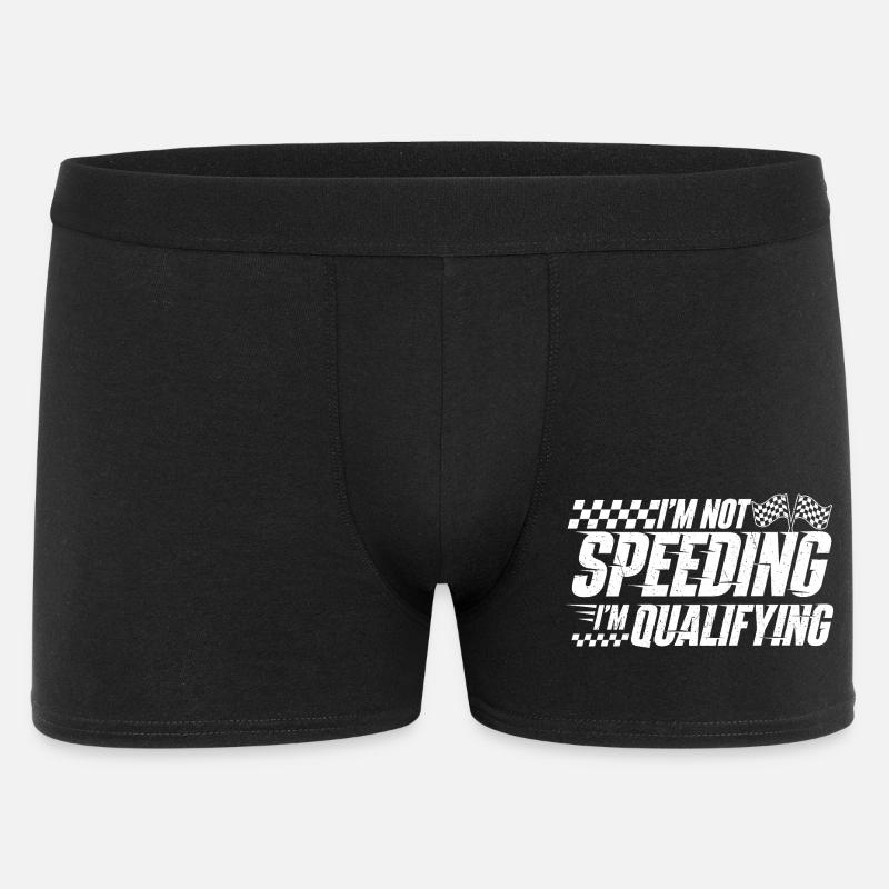I’m Not Speeding I’m Qualifying Racing Drift  - Men's Boxer Shorts - black