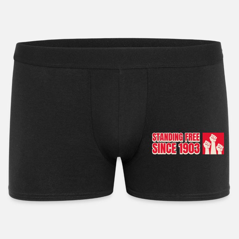 Seit 1903 frei stehend - Männer Boxer Shorts - Schwarz