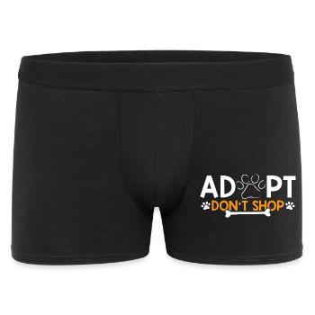 Adopt - Don't shop for animal lovers - Men's Boxer Shorts - black - Front