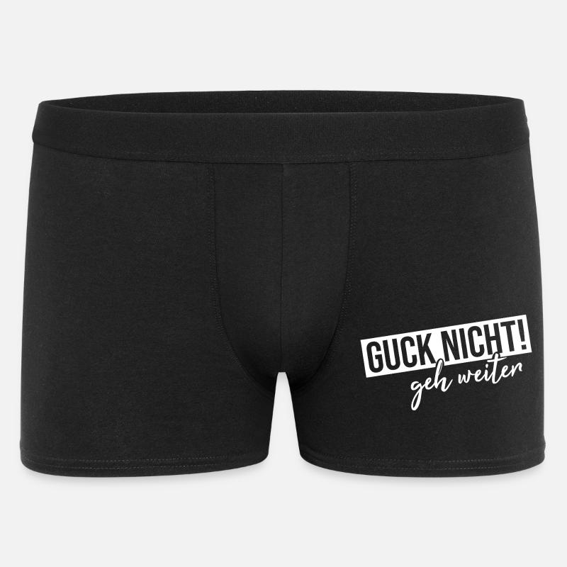 Ne regarde pas, vas-y - Boxer Homme - noir