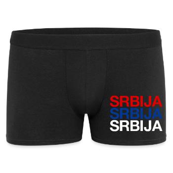 Serbia Serbien - Men's Boxer Shorts - black - Front