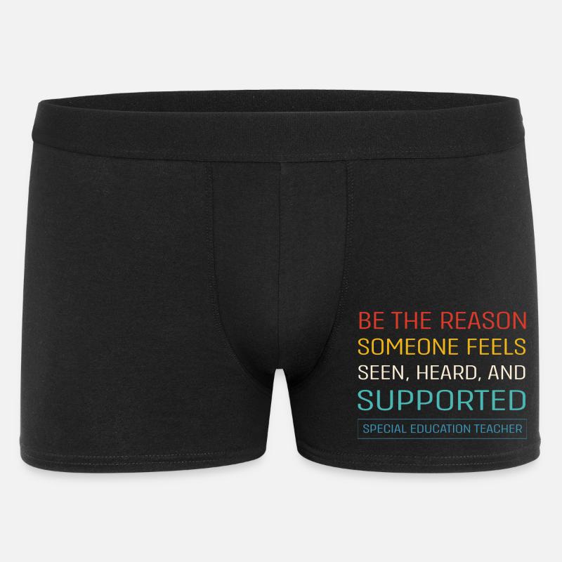 Sonderschule Lehrer Förderschule Pädagoge - Männer Boxer Shorts - Schwarz