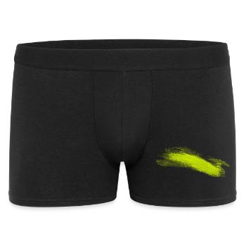 Coup de pinceau néon à la lime - Boxer Homme - noir - Devant