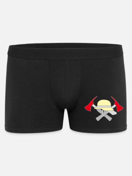 Volunteer Fire Brigade Symbolic Motif - Men's Boxer Shorts - black