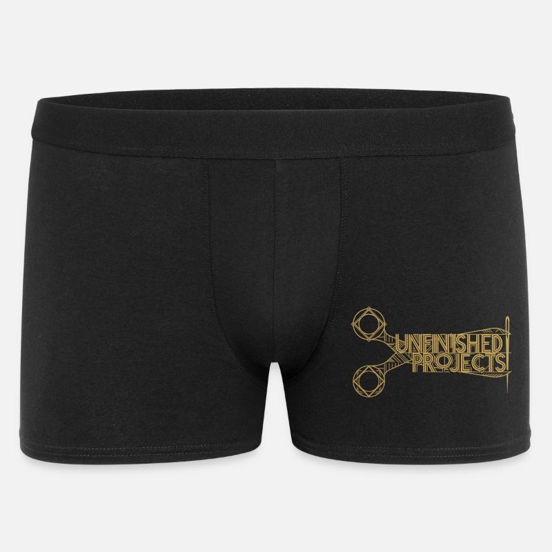 Unfinished Projects Schere - Männer Boxer Shorts - Schwarz