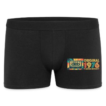 Retro Kassette 1976 Limitierte Edition - Männer Boxer Shorts - Schwarz - Vorne