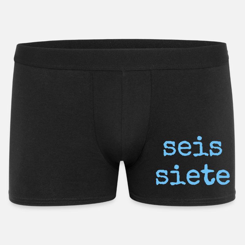 Seis Siete – Spanisch 67 - Männer Boxer Shorts - Schwarz