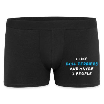 Bull Terrier Bullterrier - Boxer Homme - noir - Devant