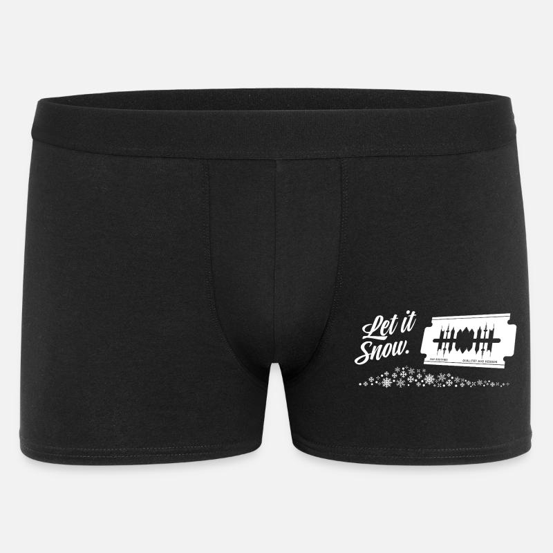 Let it snow! FFM - Männer Boxer Shorts - Schwarz