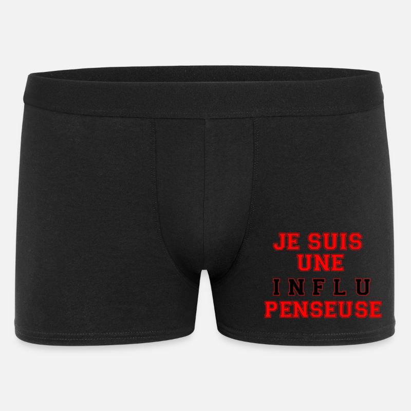 Ich bin ein Influencer - Männer Boxer Shorts - Schwarz