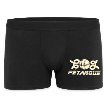 Emblème de la boule de petanque Go - Boxer Homme - noir - Devant