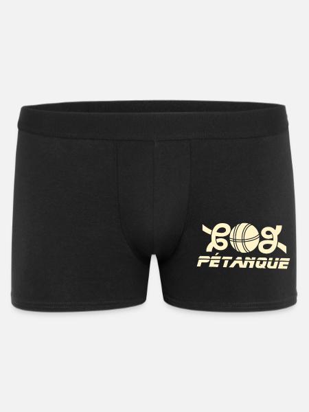 Go Petanque Ball Emblem - Men's Boxer Shorts - black