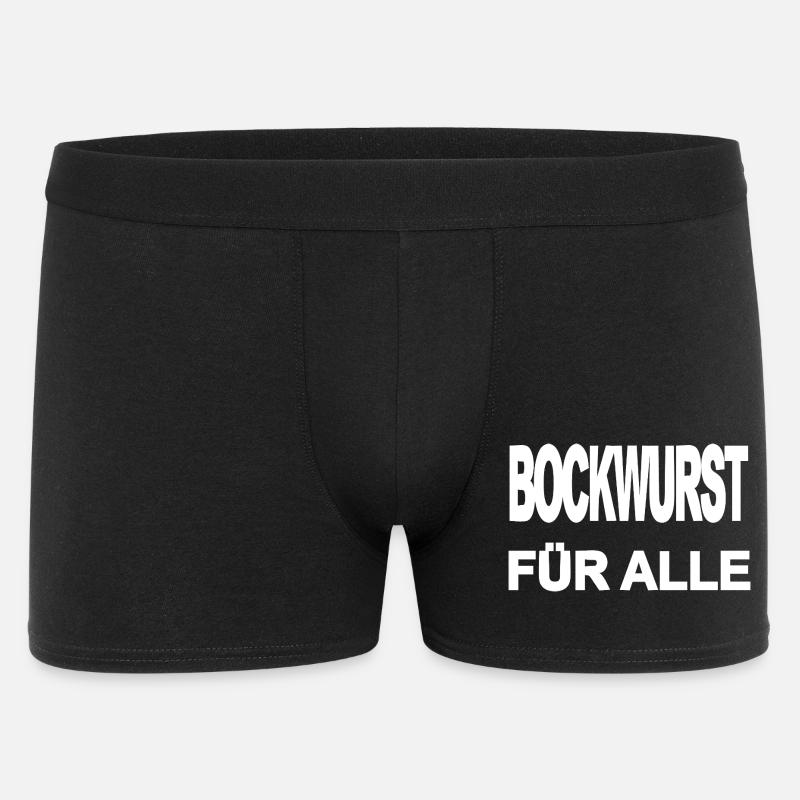 Bockwurst - Männer Boxer Shorts - Schwarz