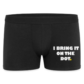 I bring it on the dot lustiges Denglisch - Men's Boxer Shorts - black - Front