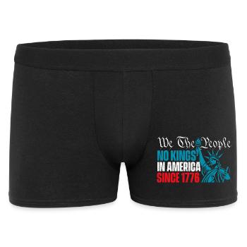 Nous, le Peuple, Pas de Rois, Amérique Patriotique - Boxer Homme - noir - Devant