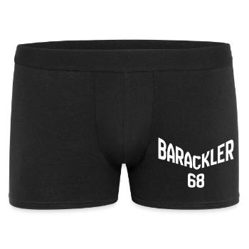 Barackler 68 - Männer Boxer Shorts - Schwarz - Vorne