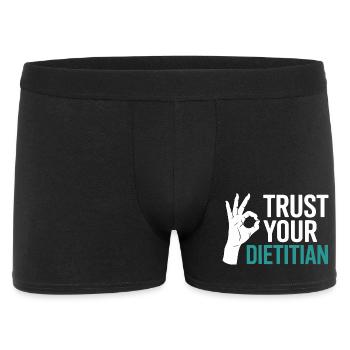 Registrierter Ernährungsberater mit Zertifizierung als Ernährungsberater (Registered Dietitian Certified Counselor) - Männer Boxer Shorts - Schwarz - Vorne