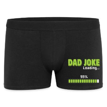 Chargement de blague de papa à 99 % – Cadeau drôle pour papa - Boxer Homme - noir - Devant