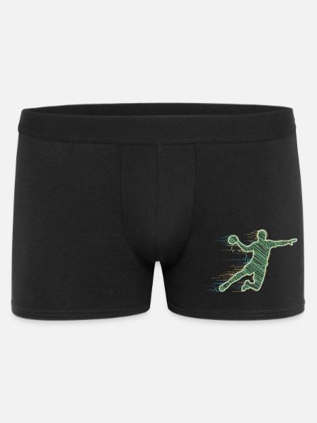 Handball Player Heartbeat ECG Handball Sports Gift - Men's Boxer Shorts - black