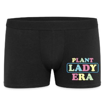Pastel Lady Plant Ära - Männer Boxer Shorts - Schwarz - Vorne